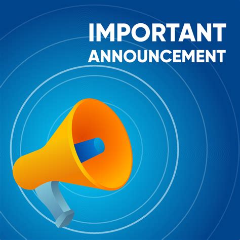 Announcement .